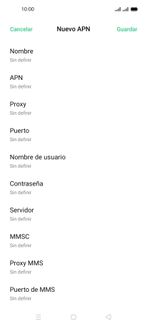 Pulsa Nombre.