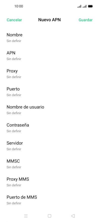 Pulsa Nombre.