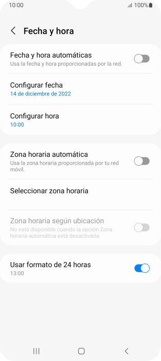 Pulsa el indicador junto a 