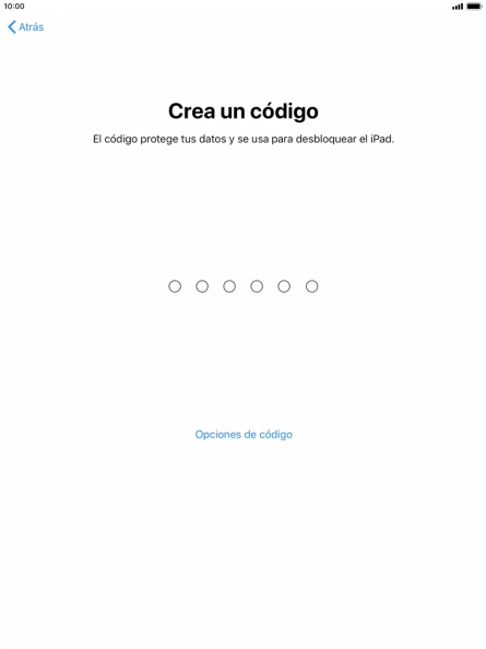 Pulsa Opciones de código.