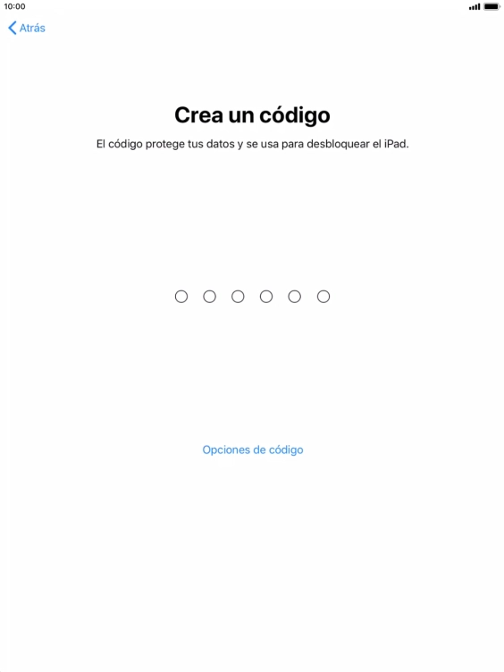 Pulsa Opciones de código.