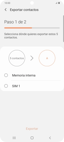 Pulsa el nombre de la tarjeta SIM.