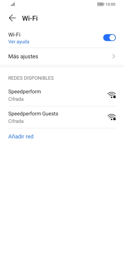 Pulsa la red wifi deseada.