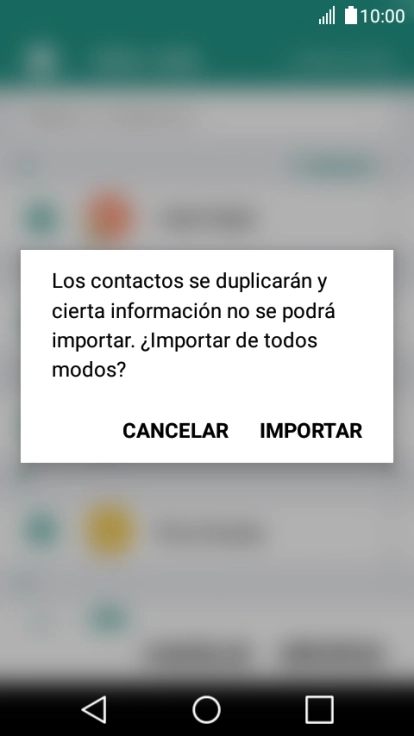 Pulsa IMPORTAR.
