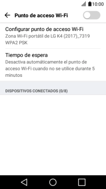 Pulsa Configurar punto de acceso Wi-Fi.