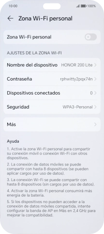 Pulsa Contraseña e introduce una contraseña.
