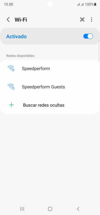 Pulsa la red wifi deseada.