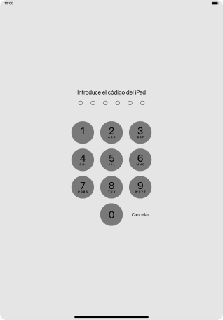 Utiliza el código de seguridad que has creado. La app está ahora bloqueada.
