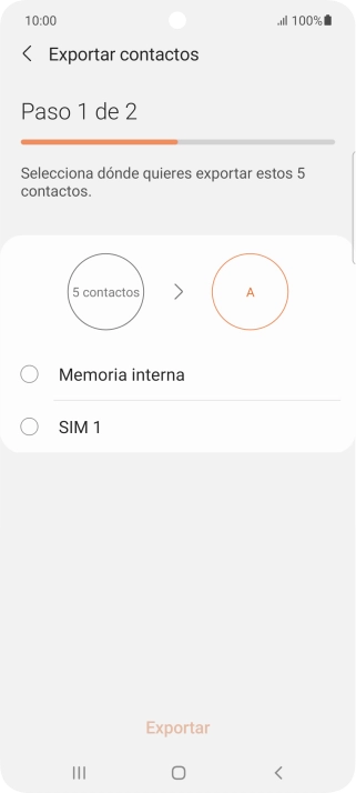 Pulsa el nombre de la tarjeta SIM.