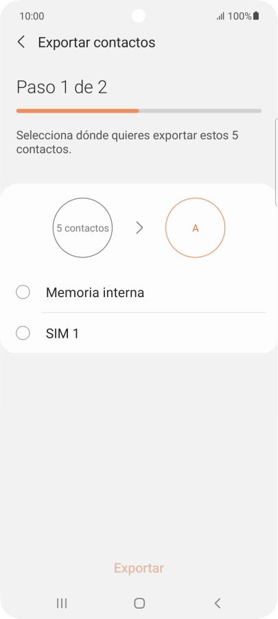Pulsa el nombre de la tarjeta SIM.