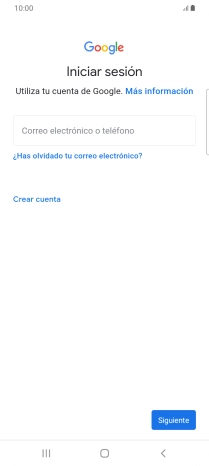 Si no tienes una cuenta de Google, pulsa Crear cuenta y sigue las indicaciones de la pantalla para ver cómo crear una cuenta nueva.
