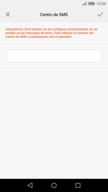 Introduce +34607003110 y pulsa el icono de aceptar.