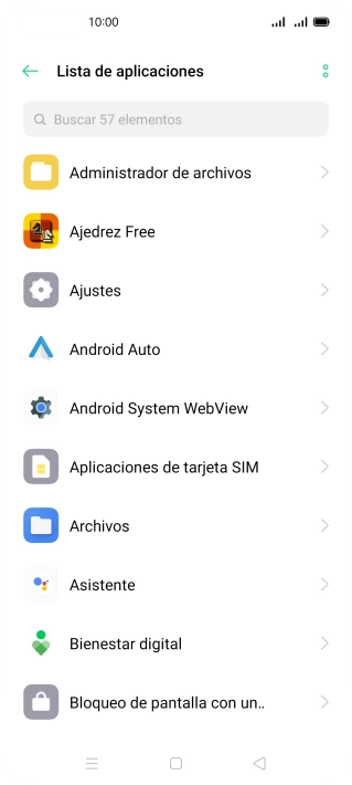 Pulsa la app deseada.