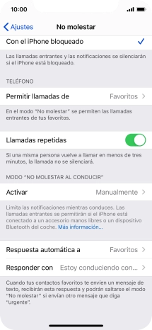 Pulsa Respuesta automática a.