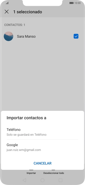 Pulsa Teléfono.