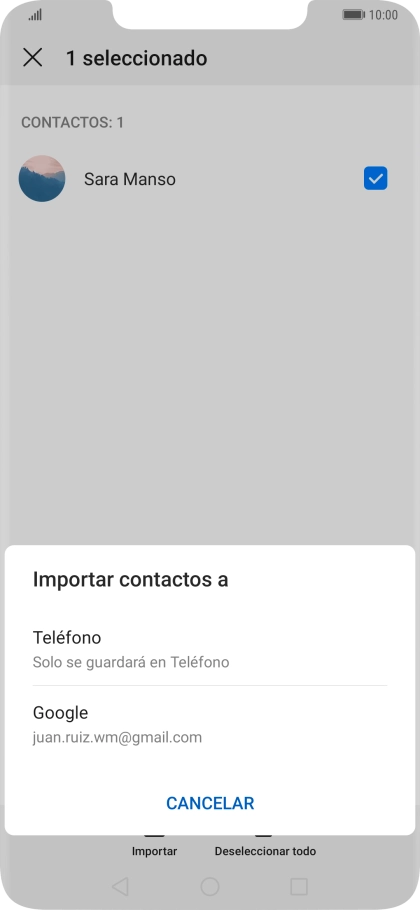 Pulsa Teléfono.