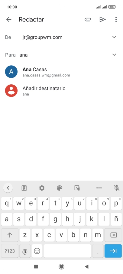 Pulsa el contacto deseado.