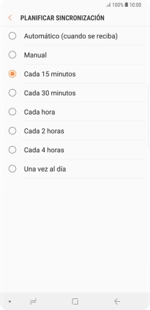 Pulsa el ajuste deseado.