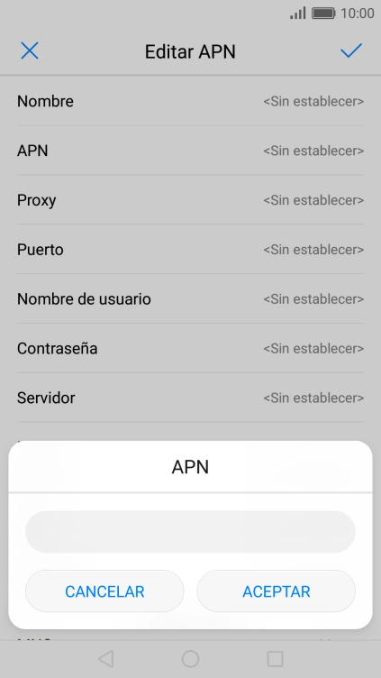 Introduce airtelwap.es y pulsa ACEPTAR.