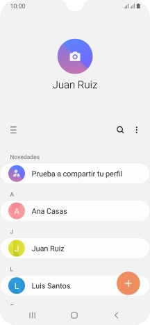 Pulsa el icono de menú.