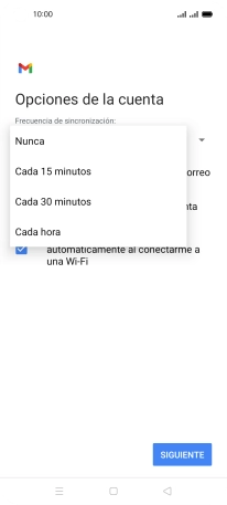 Pulsa el ajuste deseado.