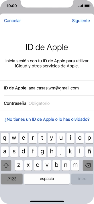 Pulsa en el campo junto a 