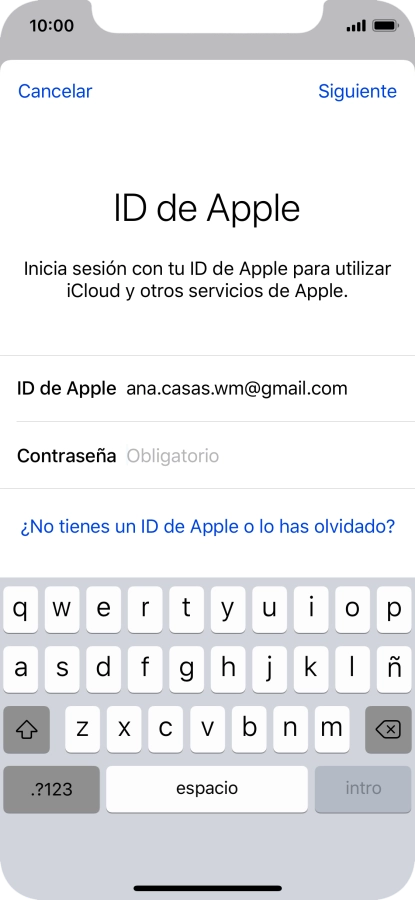 Pulsa en el campo junto a 