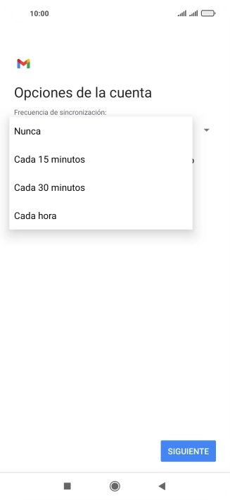 Pulsa el ajuste deseado.