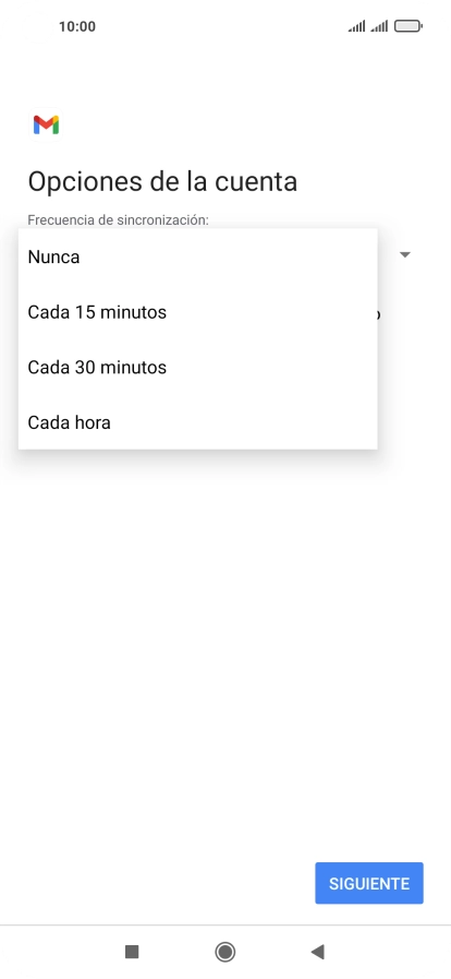 Pulsa el ajuste deseado.