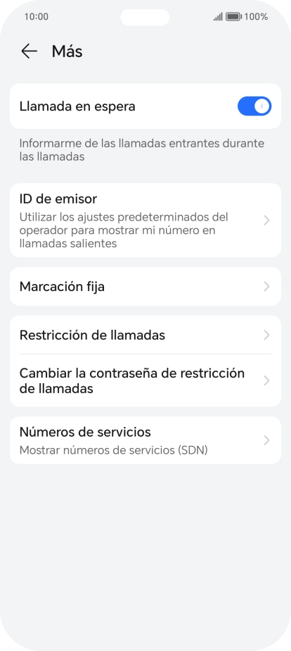 Pulsa Marcación fija.