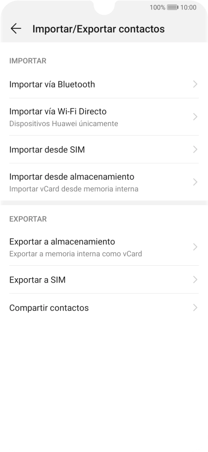 Pulsa Importar desde SIM.