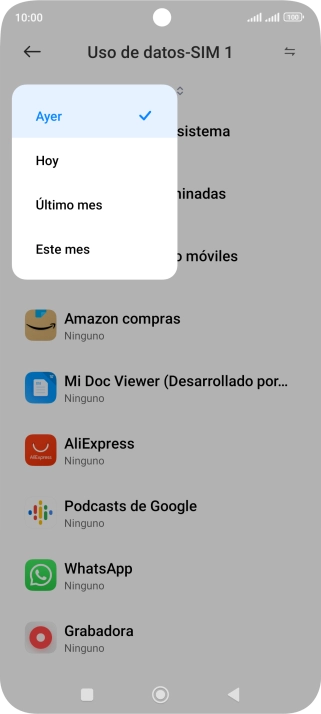 Pulsa el ajuste deseado.