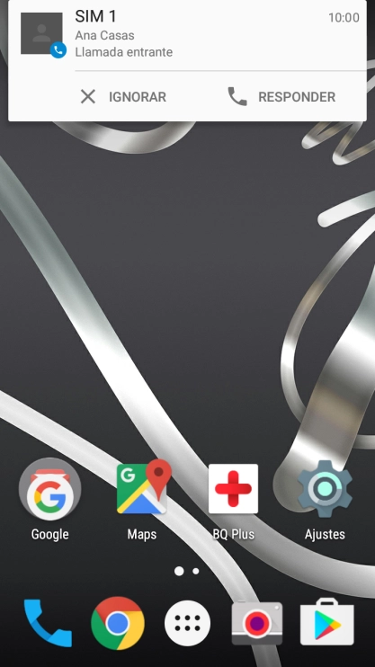 Si el bloqueo de pantalla está desactivado, pulsa RESPONDER.