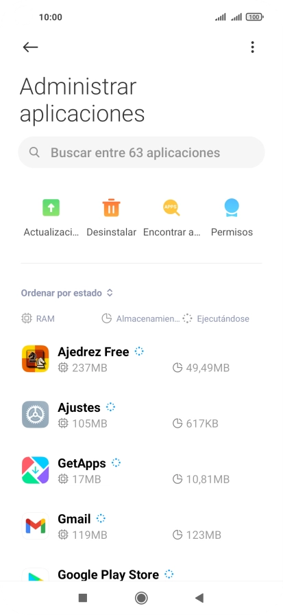 Pulsa la app deseada.