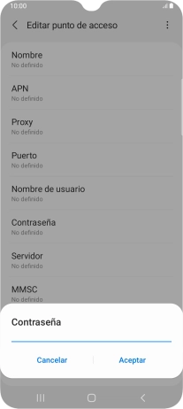 Introduce wap125 y pulsa Aceptar.