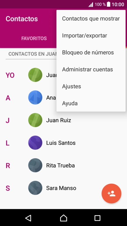 Pulsa Importar/exportar.