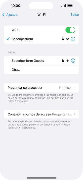 Desliza el dedo hacia arriba desde la parte inferior de la pantalla para terminar y volver a la pantalla de inicio.