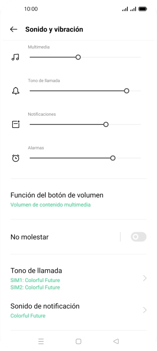 Pulsa Tono de llamada.