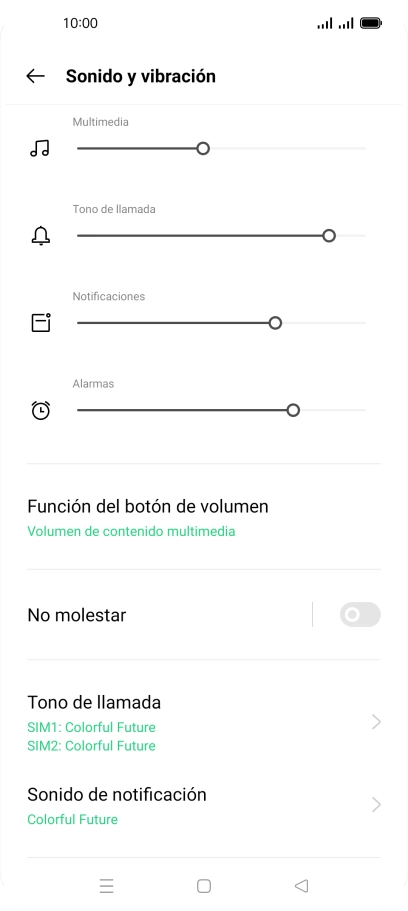 Pulsa Tono de llamada.