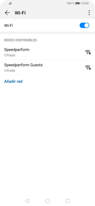 Pulsa la red wifi deseada.