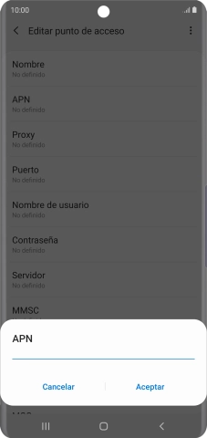 Introduce airtelwap.es y pulsa Aceptar.