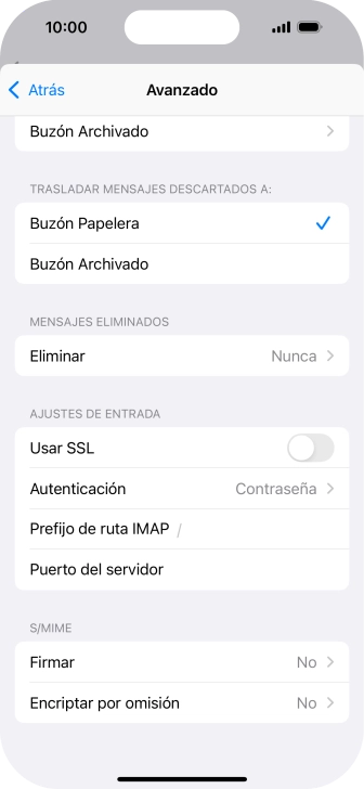Pulsa el indicador junto a 