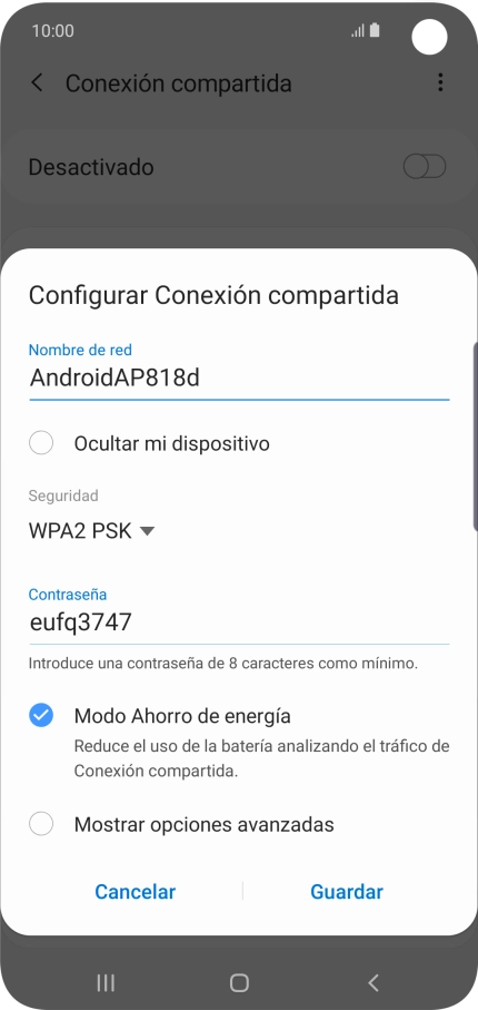 Pulsa en el campo bajo 