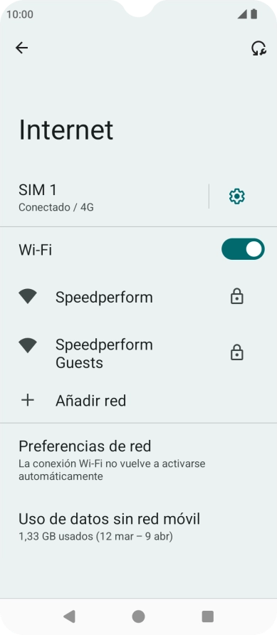Pulsa la red wifi deseada.