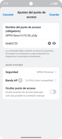 Pulsa en el campo de la contraseña e introduce una contraseña.