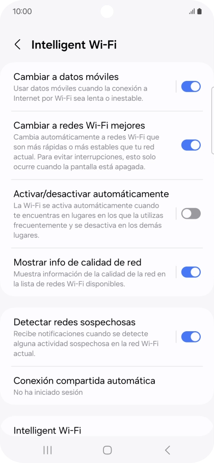 Pulsa el indicador junto a 