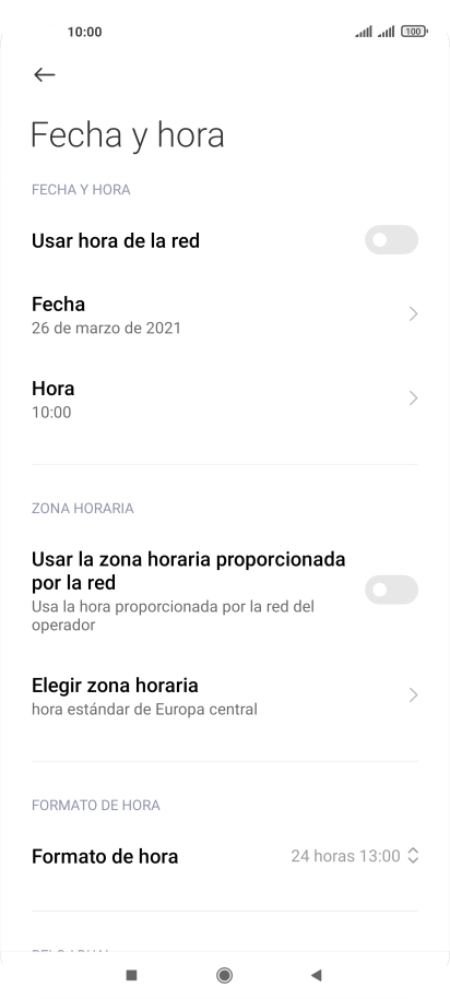 Pulsa el indicador junto a 