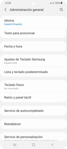 Pulsa Fecha y hora.