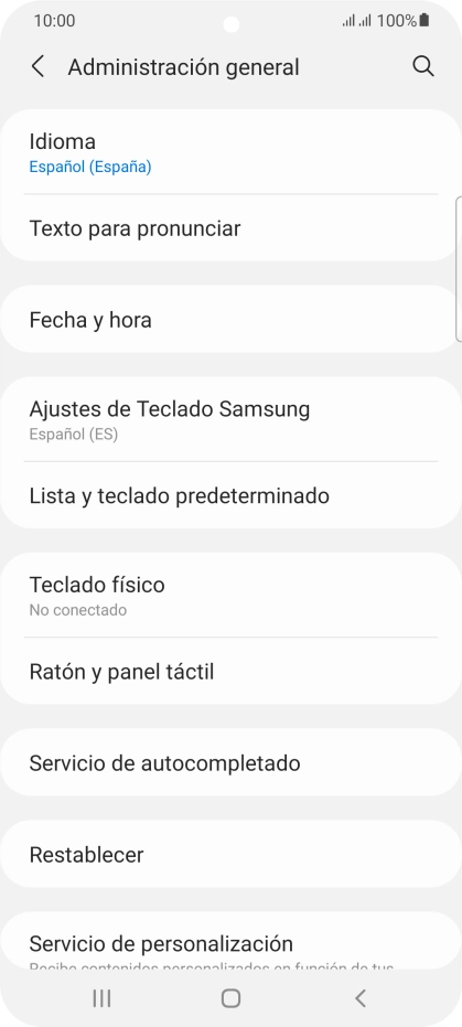 Pulsa Fecha y hora.