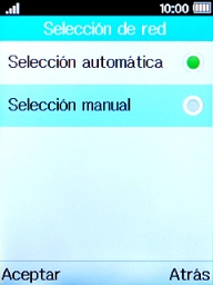 Si quieres elegir la red de forma automática, selecciona Selección automática.